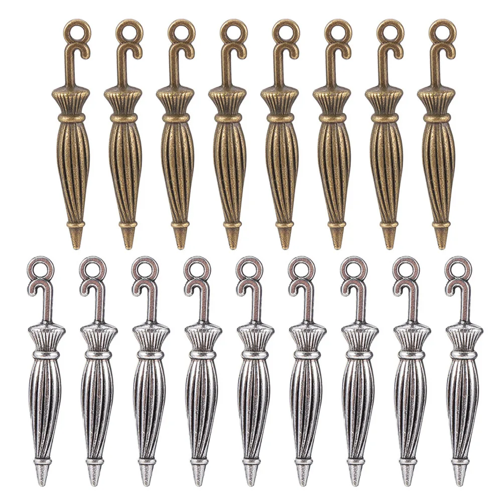 100Pcs Elegant Umbrella Charms Jewelry Making Pendant Accessories for DIY Necklace Bracelet Crafts Umbrella Pendant