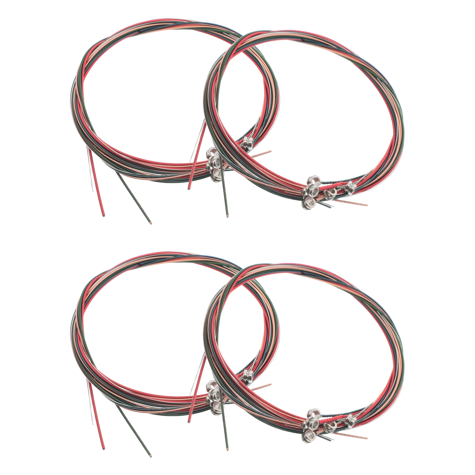 

4 Sets Guitar Strings Instrument Spare Parts Bass Accessories Wooden Flamenco Steel Wire Child Electric Acoustic