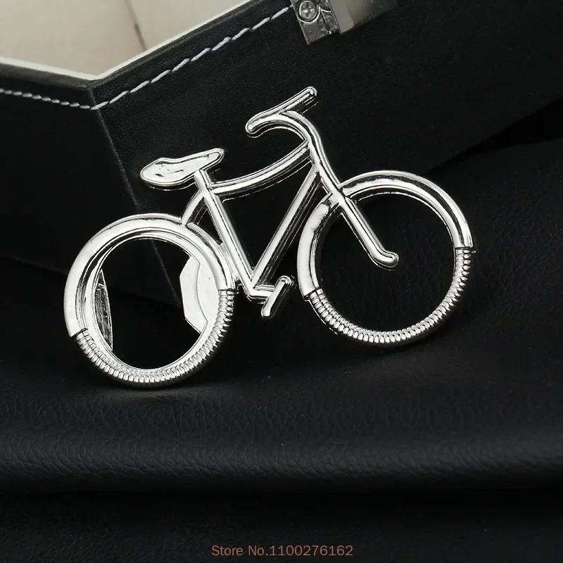 100pcs Cute Fashionable Bike Bicycle Metal Beer Bottle Opener Keychain Key Rings for Bike Lover Biker Creative Gift for Cycling