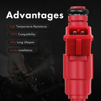 適用於福特 Explorer Ranger 1997 1998 Aerostar V6 4.0L 引擎的 6 個全新燃油噴射器 0280155735 8 最佳銷售 1997年福特探險者 - №6