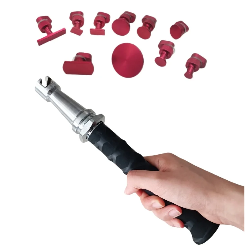 

1 set of aluminum alloy pulling tabs, telescopic slide hammer for car dent repair, mini hail sliding hammer tool