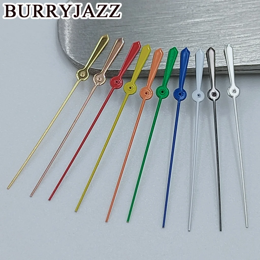 BURRYJAZZ NH35 NH36 NH38 7S26 7S36 4R35 4R36 Watch Hands Silver Gold Rose Gold Gun Red Yellow Orange Blue Green Second Hand