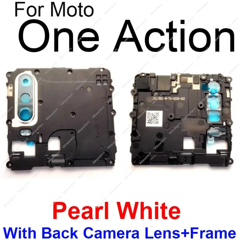 Motherboard Cover For Motorola Moto One Vision One Action One Hyper Mainboard Holder Shell With Rear Camera Lens Frame Parts