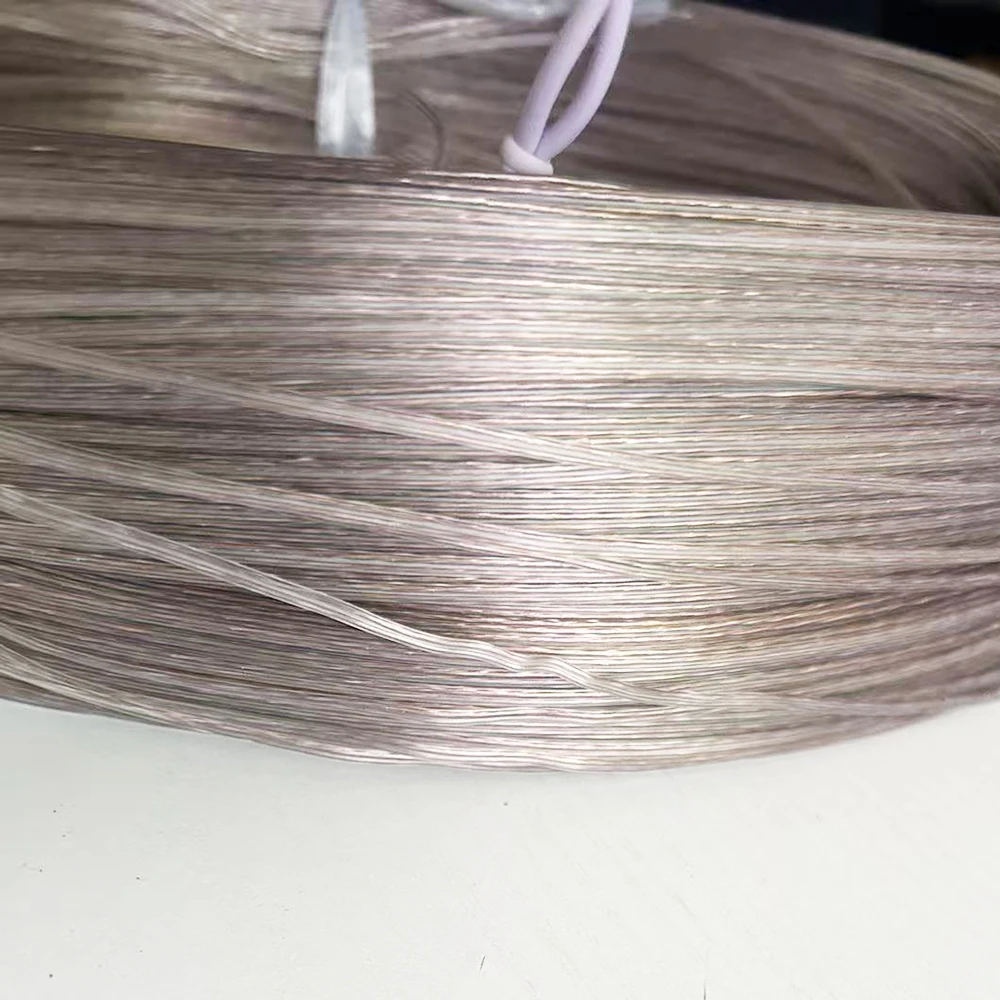 24-30AWG 2 Pin Flat Ribbon Cabledouble gold Transparent PVC Flexible Wire for LED Display，Auto Soldering