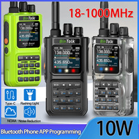 BinTolk BT8000 Walkie Talkie 10W Multi Band Wireless Bluetooth Programming Noise Reduction Shortwave Radio Amateur Upgrade RT900