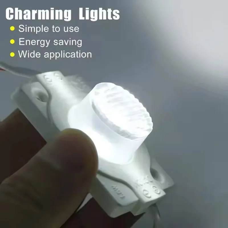 

20 шт., 12 В, 1,5 Вт, светодиодный модуль Licht 1led Einspritz, модуль двухстороннего освещения, модуль подсветки, теплый белый, красный, зеленый, желтый