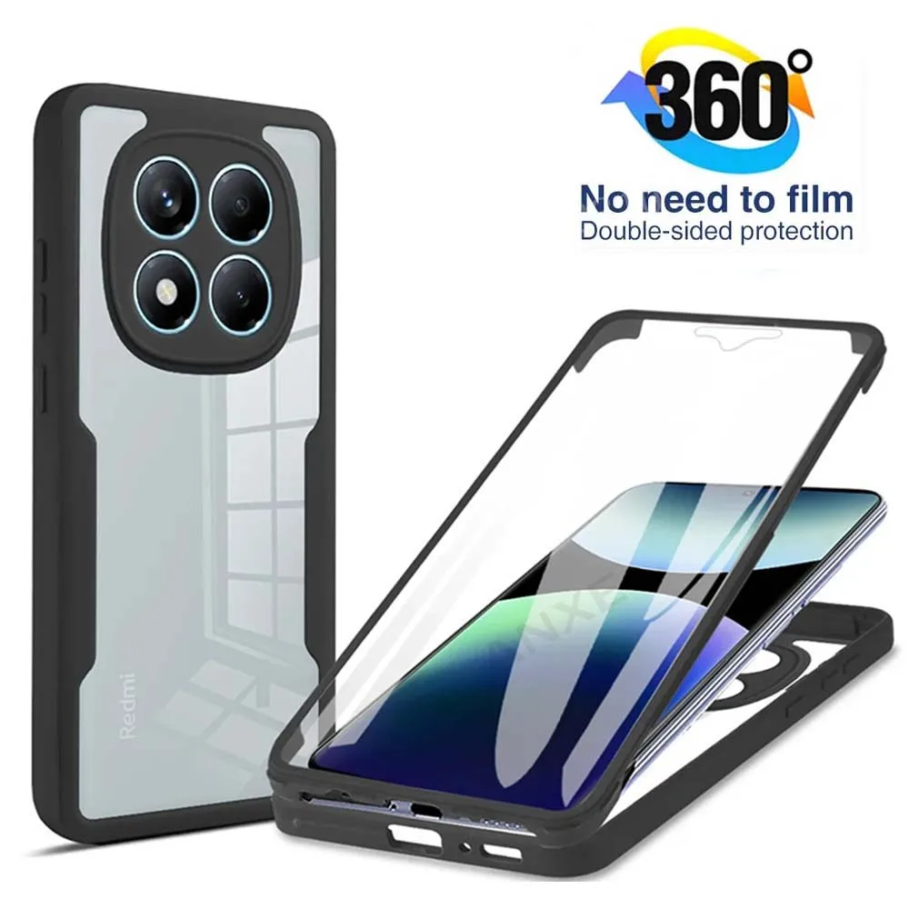 For Redmi Note 15 Pro + 360 Full Body Screen Protector Transparent Case For Redmi Note 15 Pro Note 15 Shockproof Phone Cover