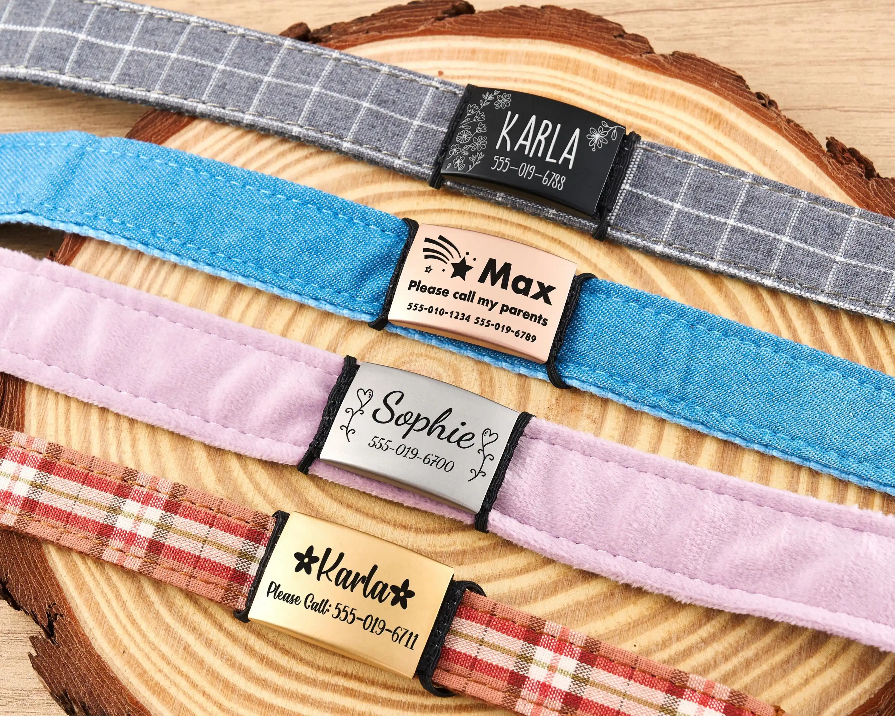 Etiqueta de Identificación Sil - Reflective Dog Collar Personalized Engraved reseña y precio