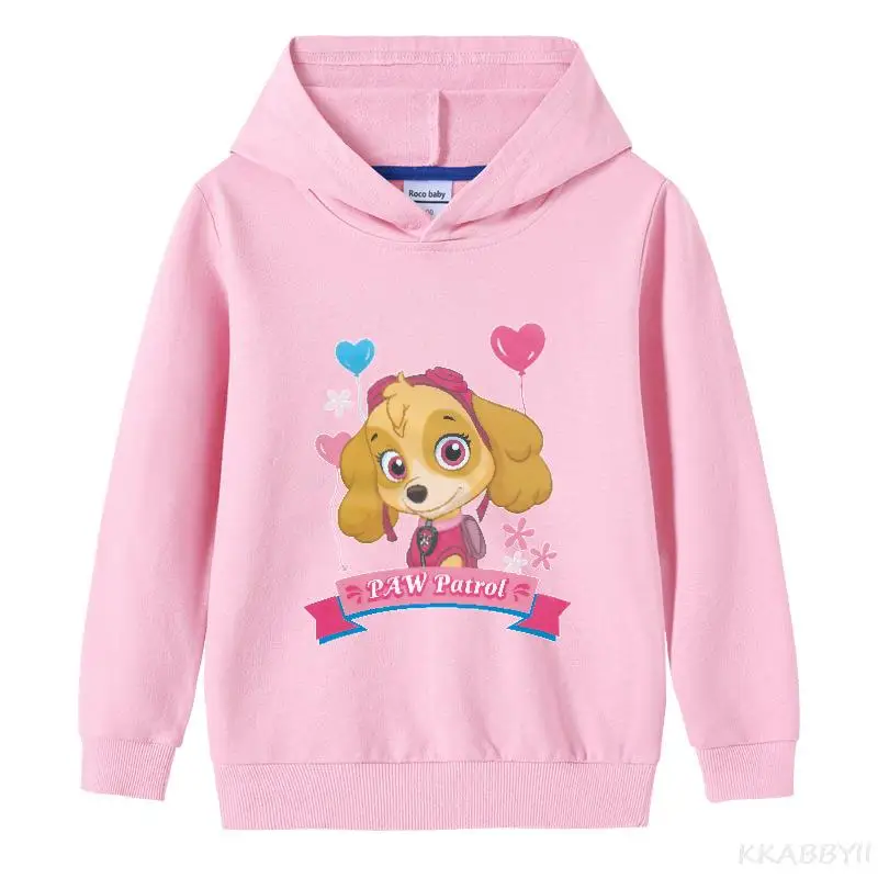 PAW PATROL Cartoon z długim rękawem Baby Boys Girls Tees Kids dzieci Casual Clothing sweter bluza z kapturem