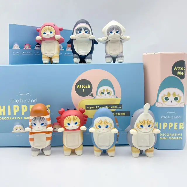 Good Quality Mofusand Hippers Blind Box Mini Figure Shark