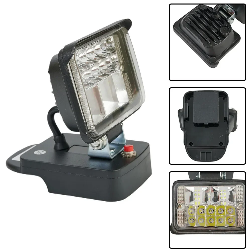 Work Light For RIDGID/AEG 18V LED Without Battery Torch Flood Light High Brightness Li-Ion 30W Power Low Voltage Work Light