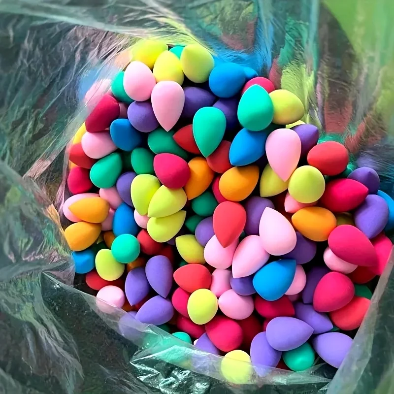 60PCS Rainbow Makeup Sponges Set - Dual Use for Liquid/Cream/Powder | Vegan Hypoallergenic & Travel Essentials
