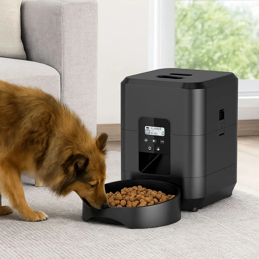 

Button/WIFI Version 2L Smart Cat Feeder Timed Quantitative Automatic Dog Feeder APP Control Pet Dog Bowl For Cats Dog