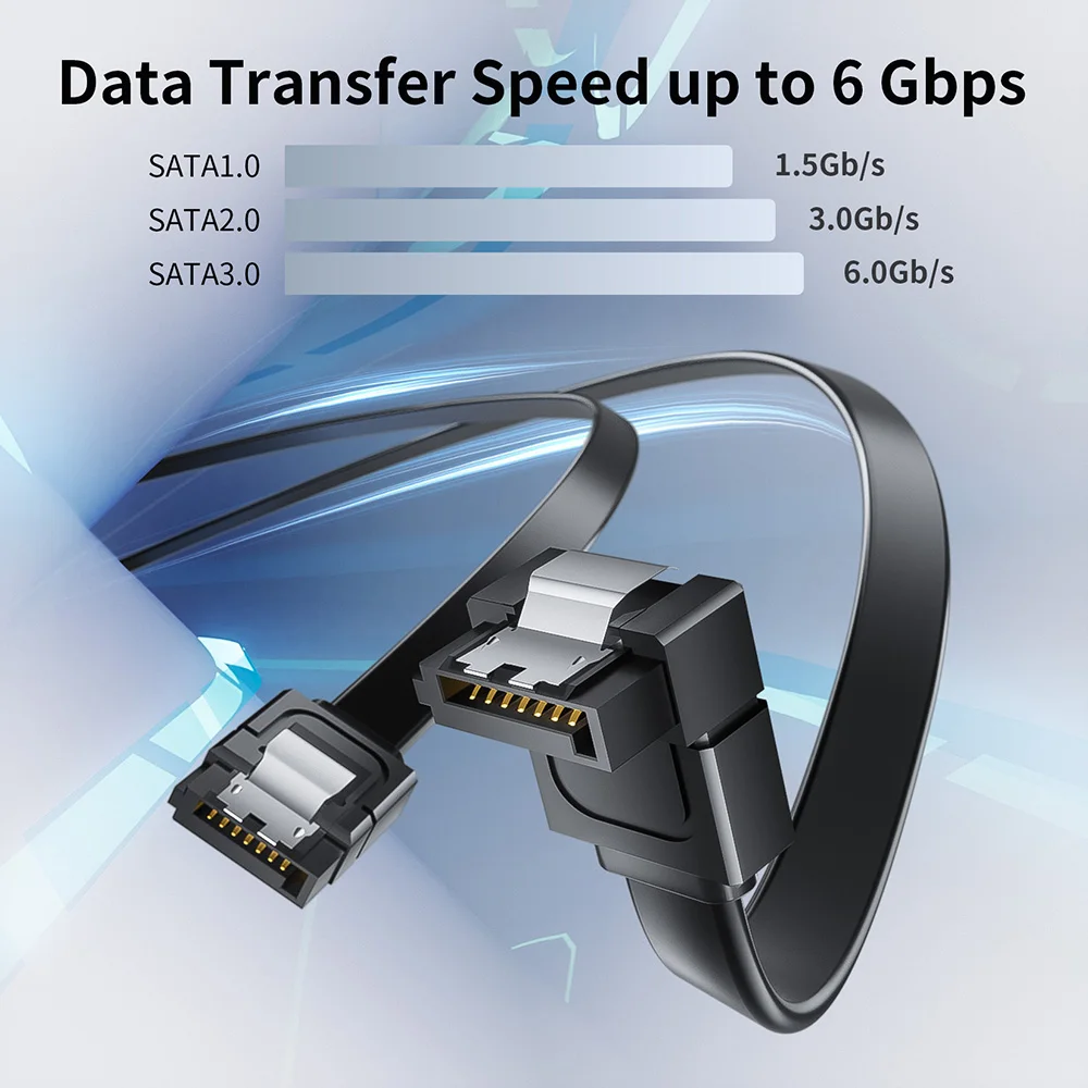 Cavo SATA III 3.0 6Gbps 50 cm con Blocco per HDD SSD
