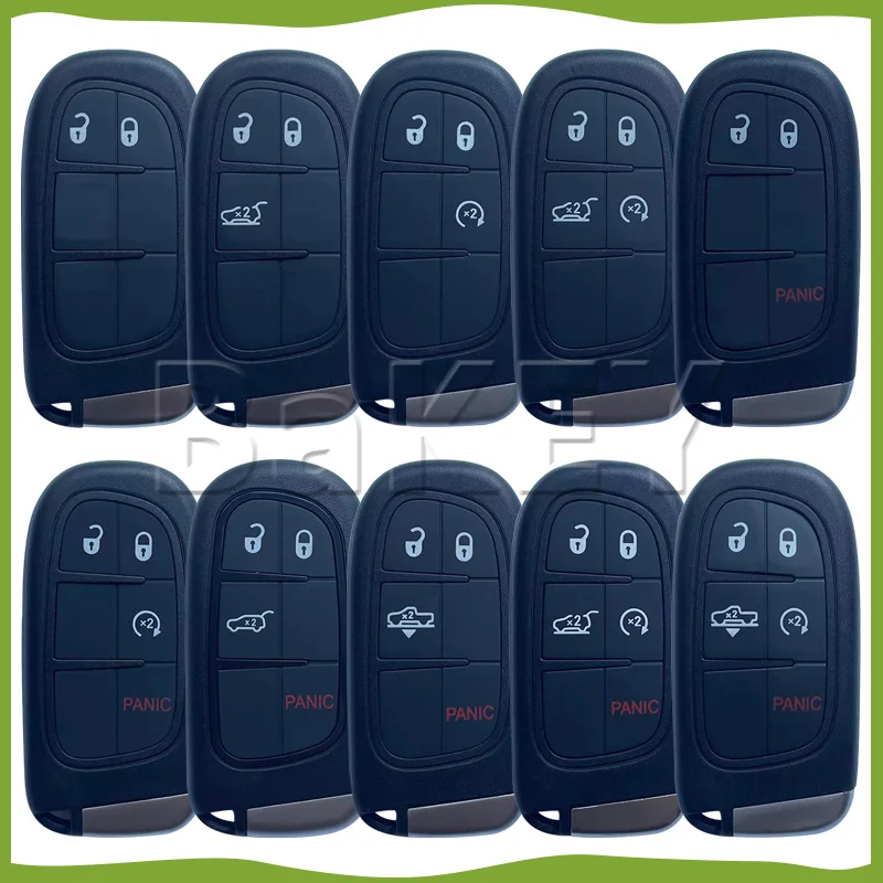 

For Jeep Grand Cherokee Chrysler 300C Dodge Ram 1500 Journey Dart Challenger Durango 2/3/4/5BTN Remote Car Key Shell