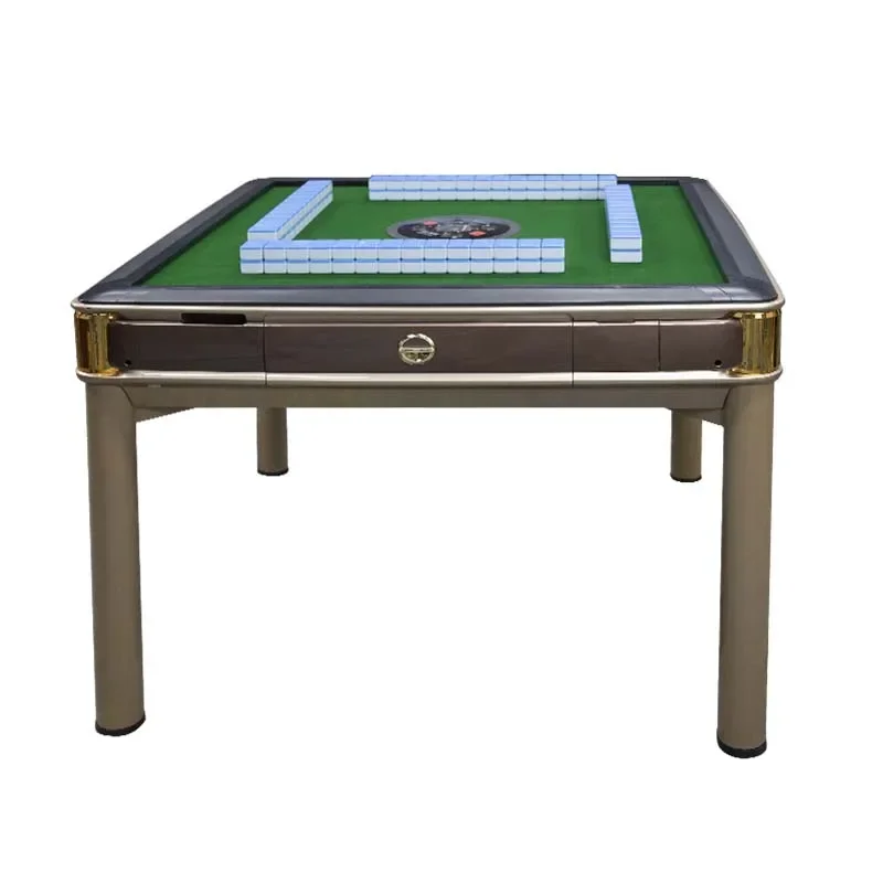 Luxury Electric Shuffling Mahjong Machine Gaming Entertainment Automatic Mahjong Table With Mahjong Tiles