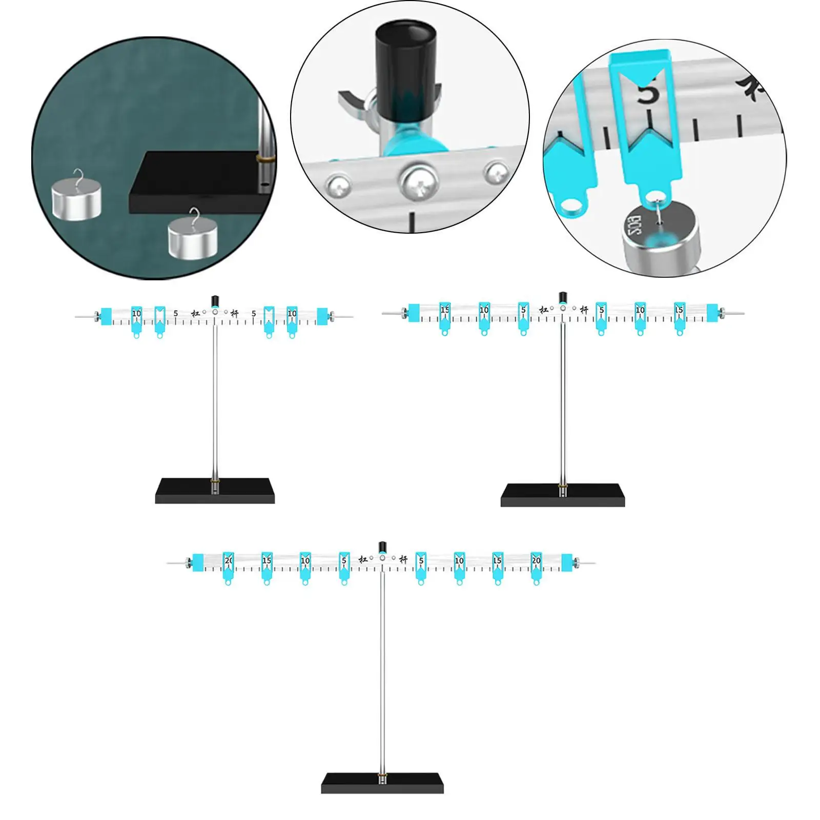 

Lever Balance Scale and Support Scientific Supplies Educational Aluminum Alloy Easy to Use Demonstration Balance Balance Scale