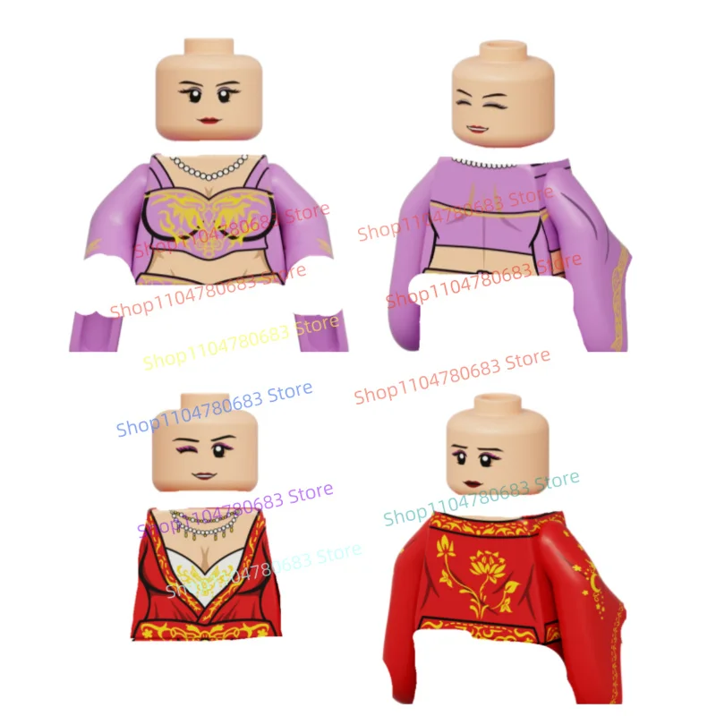 Новые минифигурки MOC из строительных блоков, игрушки с изображением древних дворцовых благородных дам и наложниц, украшения для демонстрации и праздничные подарки