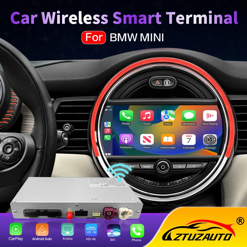 Wireless CarPlay Android Auto for Mini R55 R56 R57 R58 R59 R60 R61 F54 F55 Clubman Countryman Hardtop John Cooper Works