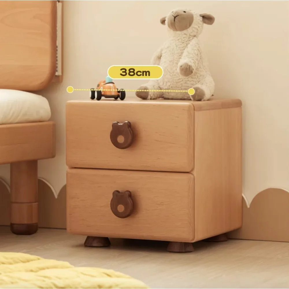 E2027 너도밤나무 어린이 침대 옆 테이블 어린이용 나이트 테이블 소년용 침대 옆 테이블 소녀용 나이트스탠드