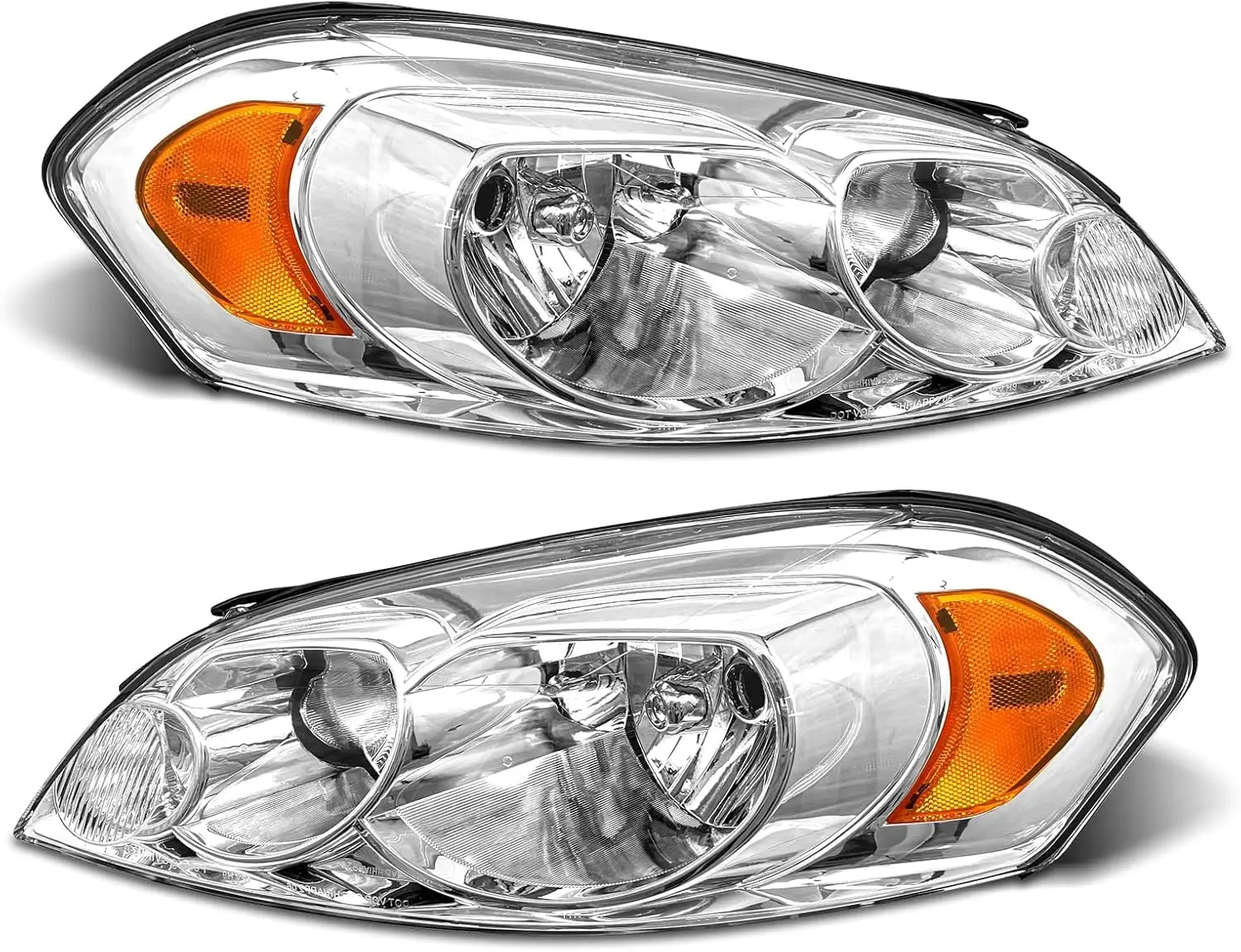 for 2006 2007 2008 2009 2010 2011 2012 2013 Chevy Impala Headlight Assembly compatible with 14-16 Impala Limited / 06-07 Monte C