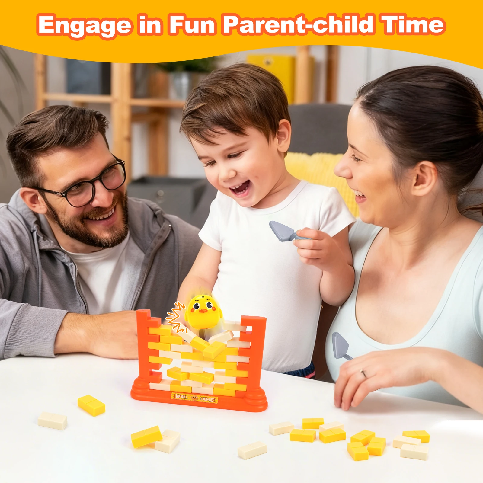 متعة صغيرة للأطفال حفظ البطريق كسّارة الجليد فخ اللعب كتل التوازن الوالدين والطفل التفاعلية دفع ألعاب الحائط لعبة سطح المكتب الطرف #6