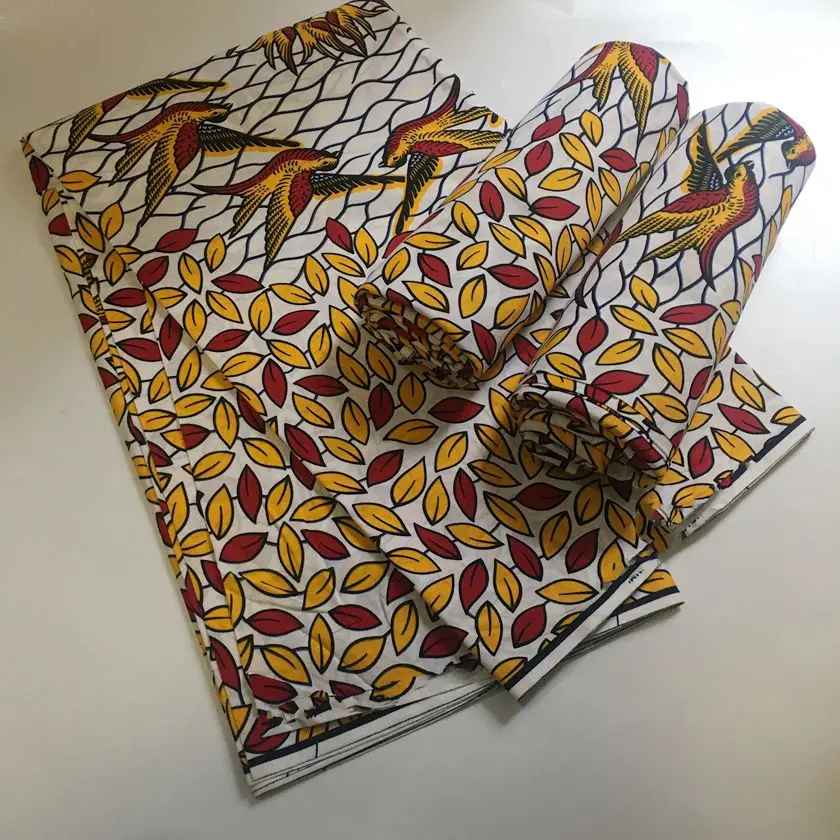 Most popular Veritable African Wax Real Fabric 100% cotton Ghana Nigeria Style 6 yards High Quality Ankara Prints wax Material