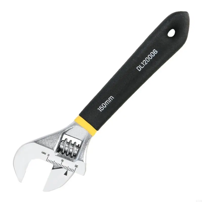 

Large Opening Adjustable Spanner Monkey Wrench Adjustable Slide Wrench 6inch for Car Repair Household 37JD