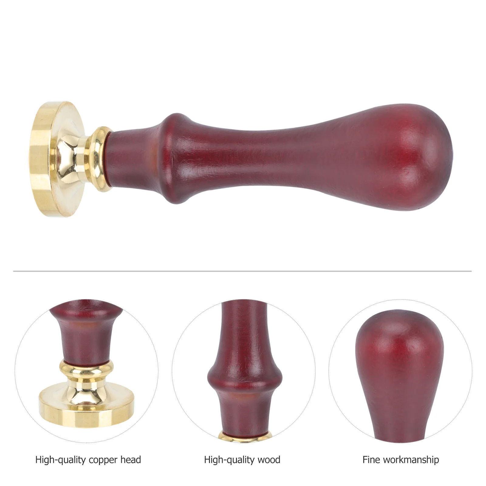 

1Pcs Eye Shadow Pressure Stamper High Quality Copper Head Detachable Wooden Handle Detailed Pattern Eyeshadow Pressing Seal