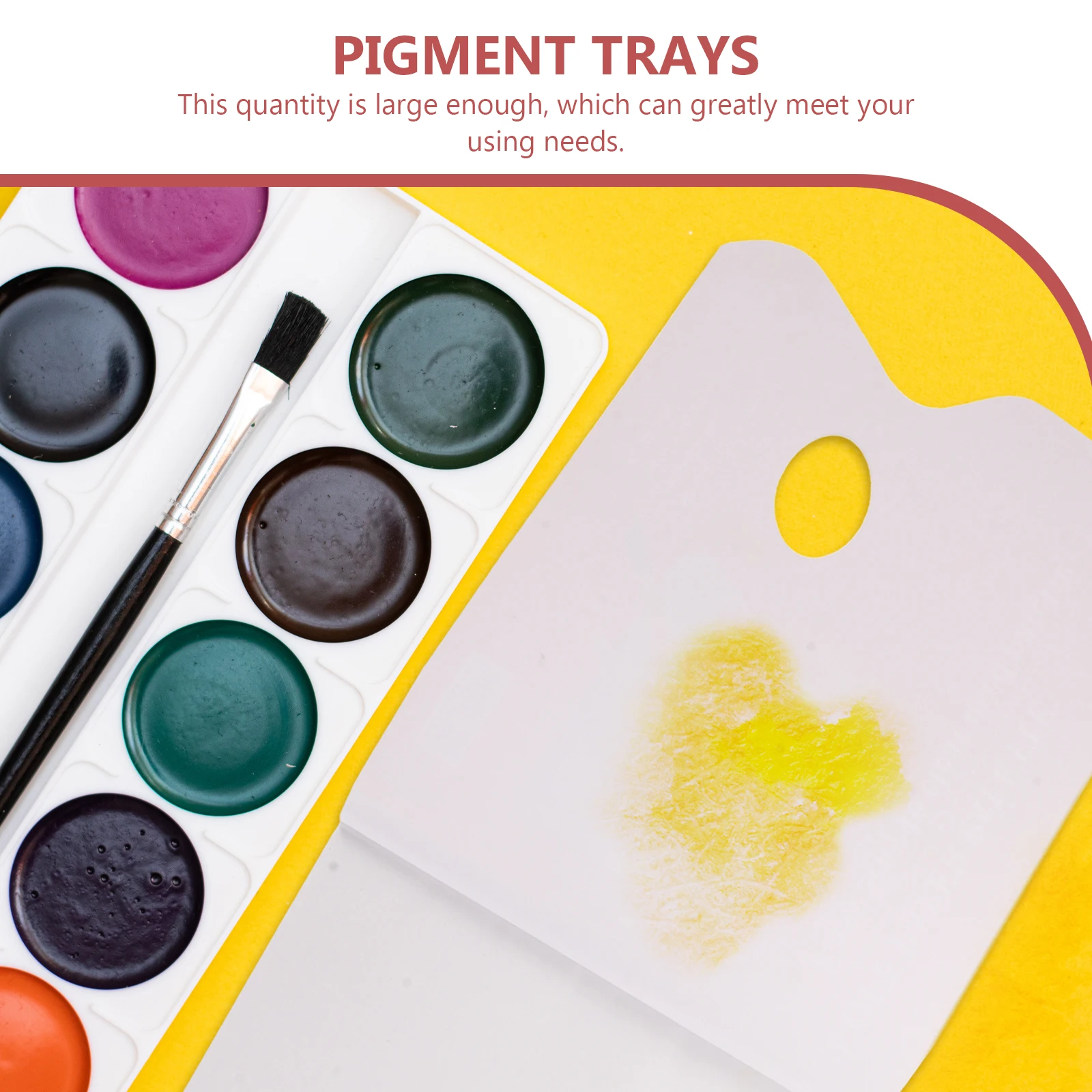 

1 Book Durable Watercolor Mixing Pallet Paint Pigment Tray Art Salon Nail Color Display Disposable Tool Oil Painting