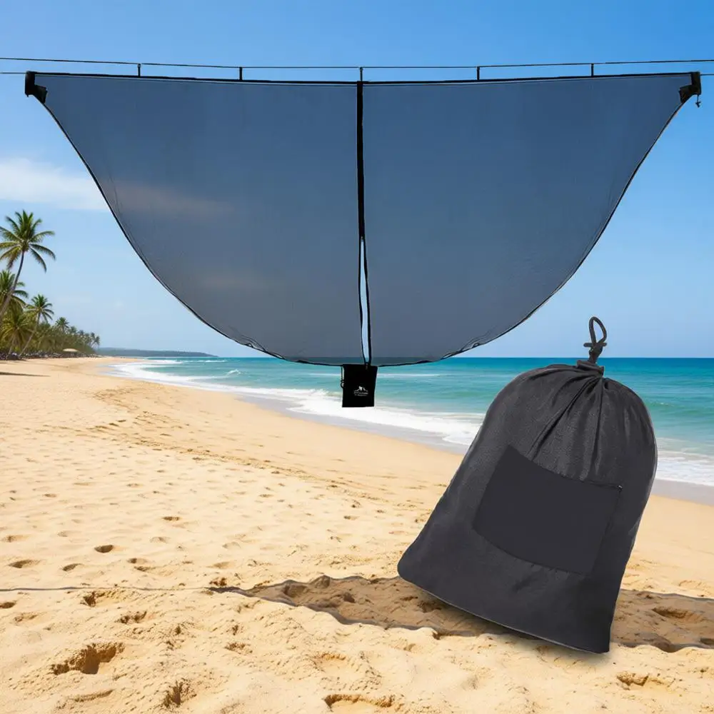 

XL 11x4.6T Polyester Hammock Bug Net with No-See-Ums Protection and Dual-Sided Zipper for 360-Degree Coverage