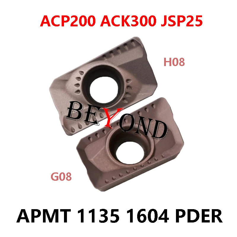 

100% оригинал APMT1135PDER-G08 ACK300 JSP25-G04 APMT1604PDER-G08 ACP200-H08 Фрезерные вставки Инструменты с ЧПУ APMT 1135 PDER APMT1135