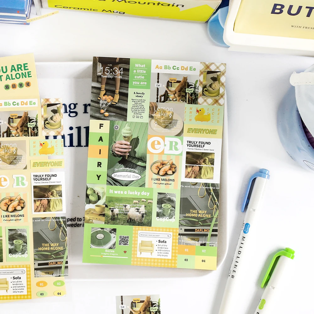 16Packs/Veel Een Triviale Verhaalserie Retro Label Sticker