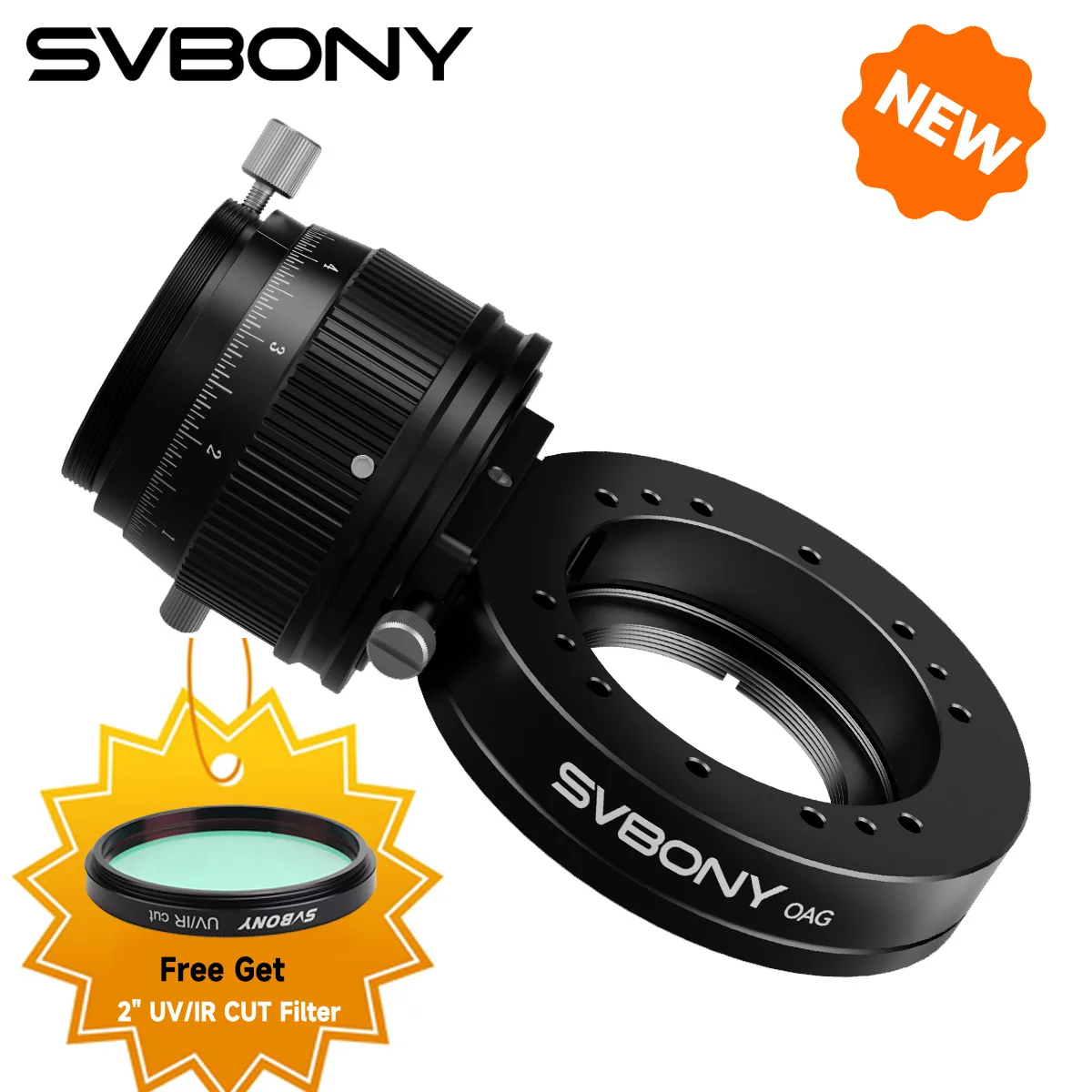 

Svbony SV238 Black Astronomy OAG Off Axis Guider for Deep Sky Astrophotography for SV503 SV550 MK127 Astronomical Telescope
