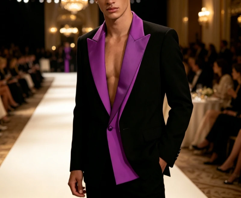 Two Pieces Trendy Suit Attire for  Men from XS to 5XL, Tailored Fitting Formal Suit Jacket Pants Set, Wedding Guest Pantsuits