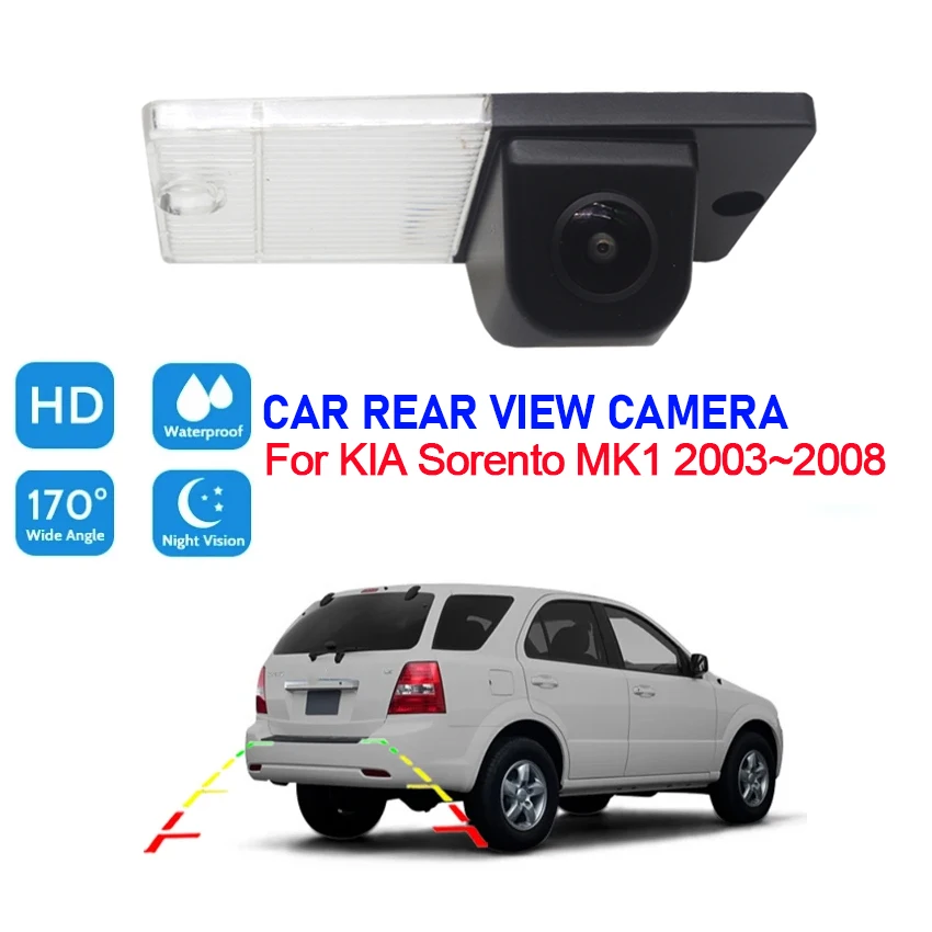 HD Car Rear View Reverse Backup Camera For KIA Sorento MK1 2003 2004 2005 2006 2007 2008 Night Vision Backup Camera Waterproof