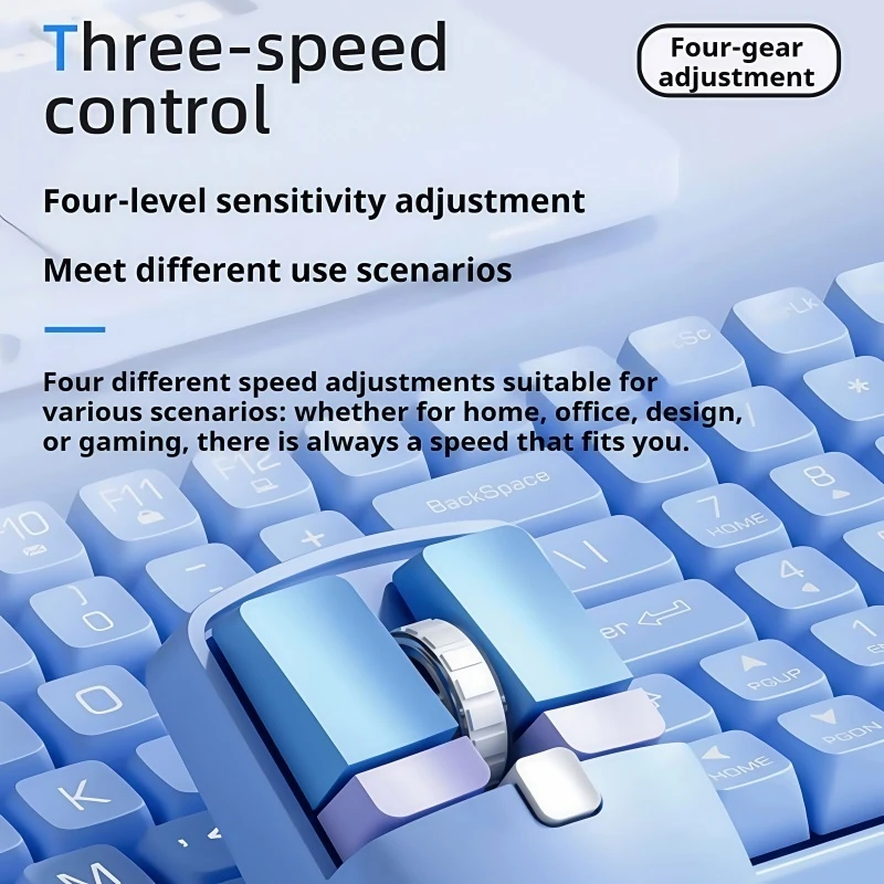 SC320 Mouse Wireless Dual-Mode Intelligent Sleep Six Key Configuration Ergonomic Plug And Play Four Level DPI Adjustment 300mA