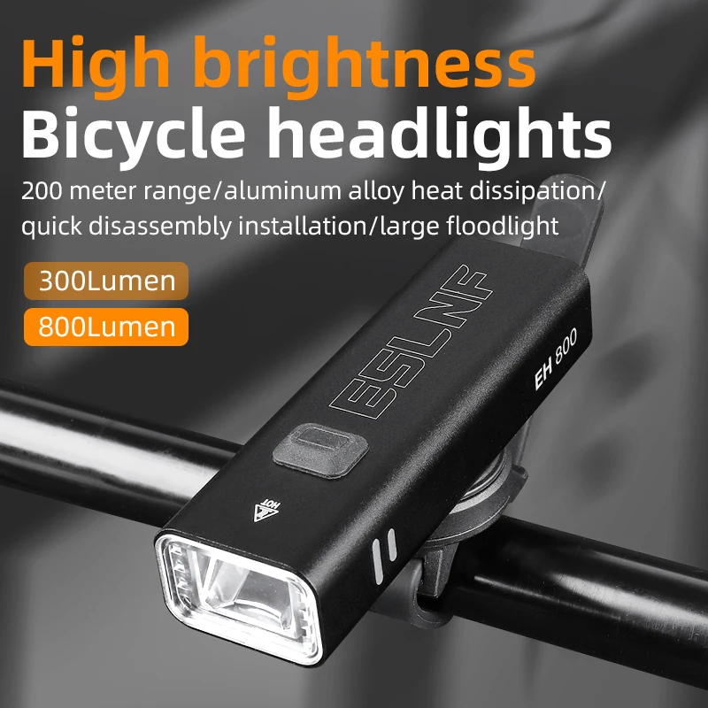 

400LM 600LM 800LM Bicycle Light Type-C Charging LED Cycling Front Lamp Headlight Aluminum MTB Road Flashlight Bicycle Light