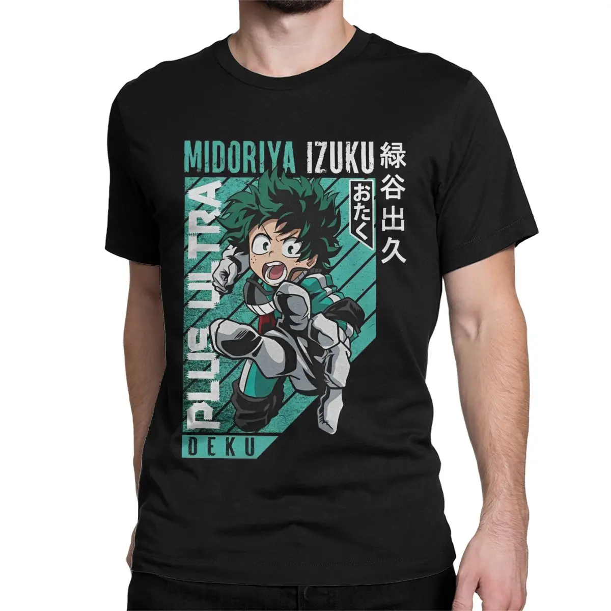 Men Women My Hero Academia Deku T Shirt Japanese Anime Pure Cotton Tops Hipster Short Sleeve Crewneck Tee Shirt 4XL 5XL T-Shirts