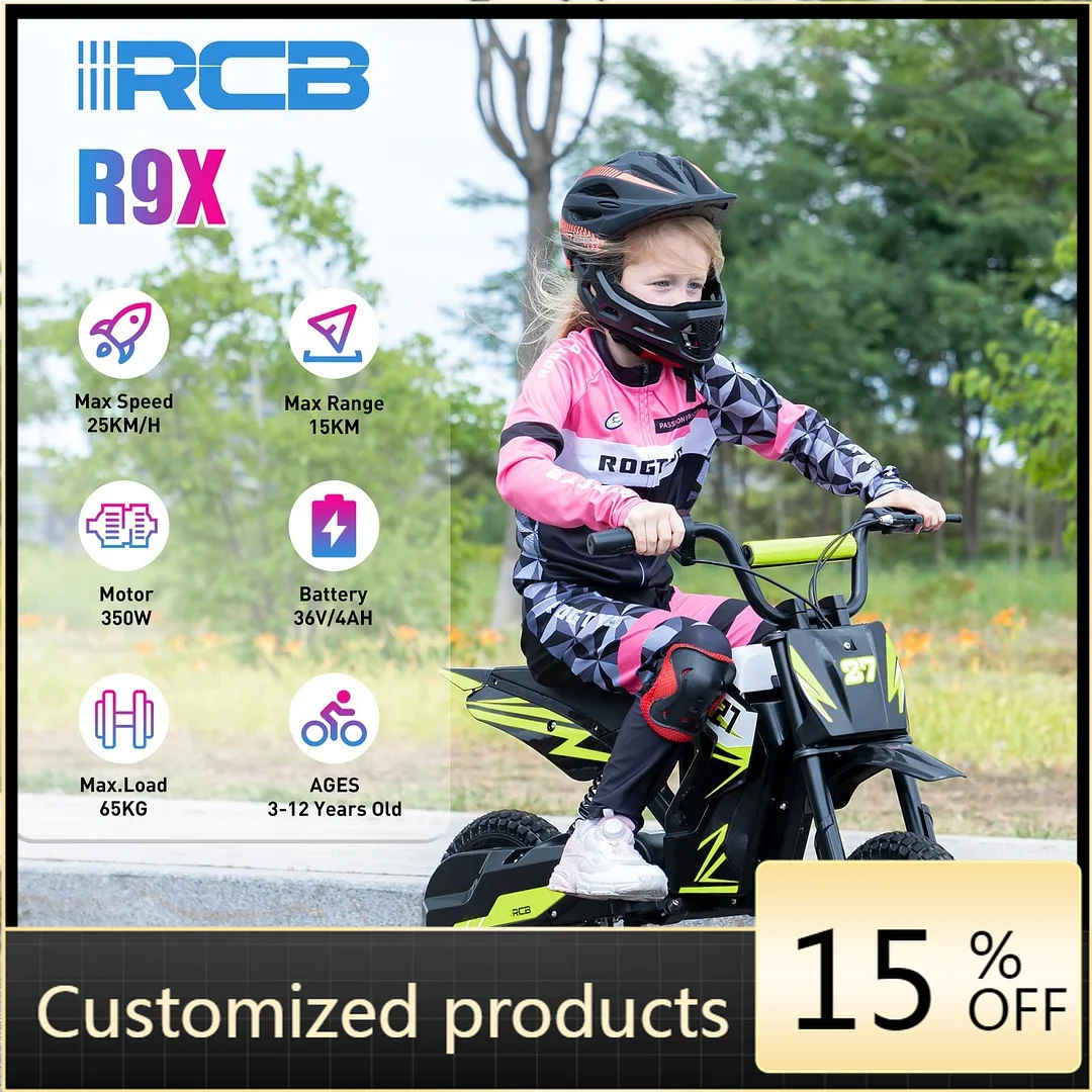 

RCB Китай Поставка Высокоскоростной двигатель Детский электрический R9X 36 В 4 Ач Мотоциклы для детей (девочек и мальчиков) От 6 до 14 лет