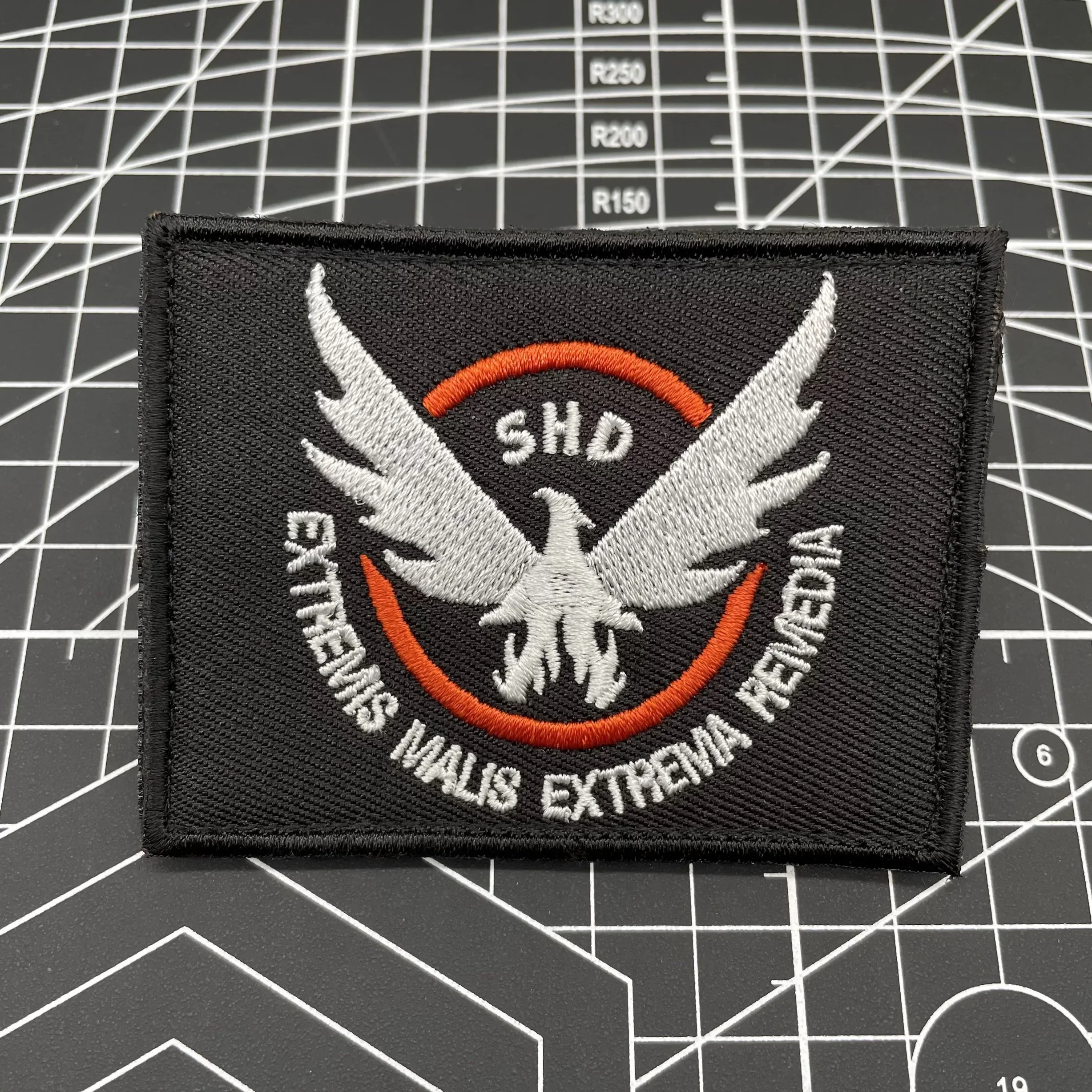 SHD The Division Wings Embroidered Patches Tactical Military Game Armband Shooting Role-playing Morale Badge Backpack Sticker