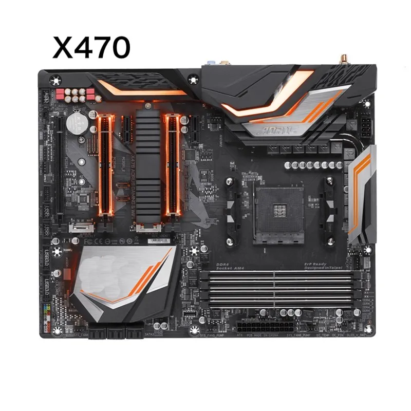 

For Gigabyte X470 AORUS GAMING 5 WIFI Motherboard Support 7th A-Series CPU DDR4 ATX X470 Mainboard 100% Tested OK Fully Work