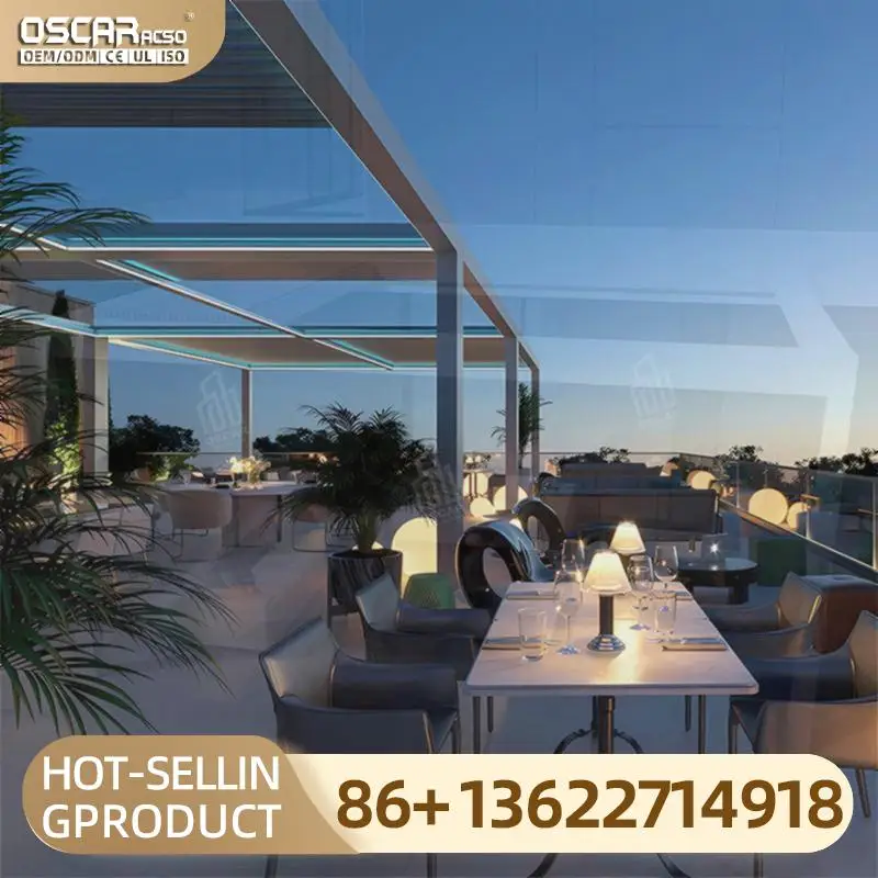 

Автоматическая уличная зимняя поликарбонатная пергола для сада, патио, беседки на заднем дворе