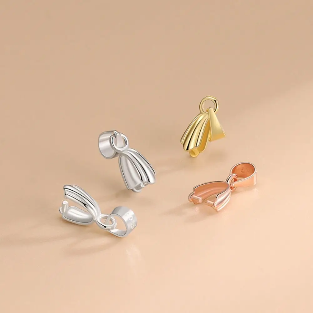 925スターリングシルバーペンダントクラスプ、ネックレスクラスプ、ブレスレットフック、DIYアクセサリー、パーツ、3個