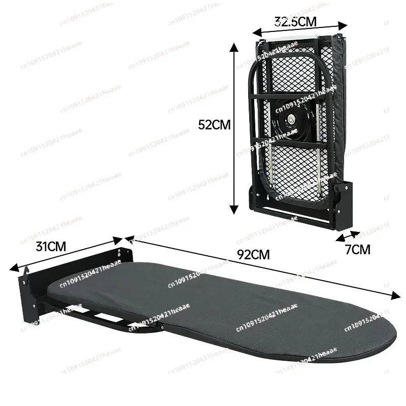 Suitable forHousehold Ironing Board Folding 180 Degrees Rotating Wall-mounted Wardrobe Ironing Board,