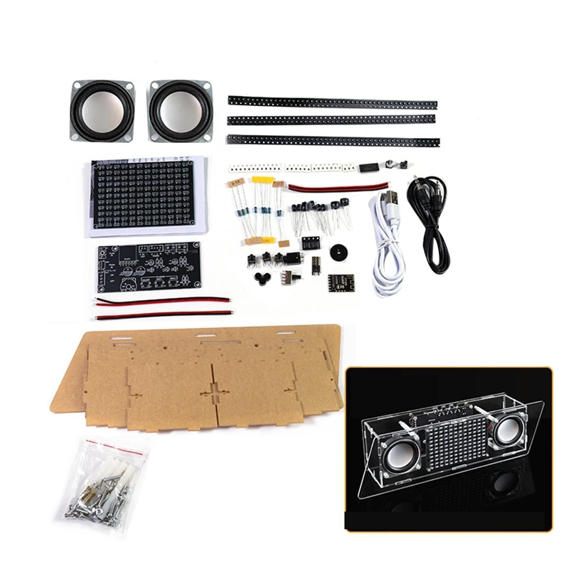 Dual-Channel Multi-Function Bluetooth Audio Assembly DIY Electronic Kit MP3 Speaker Welding Parts Accessories