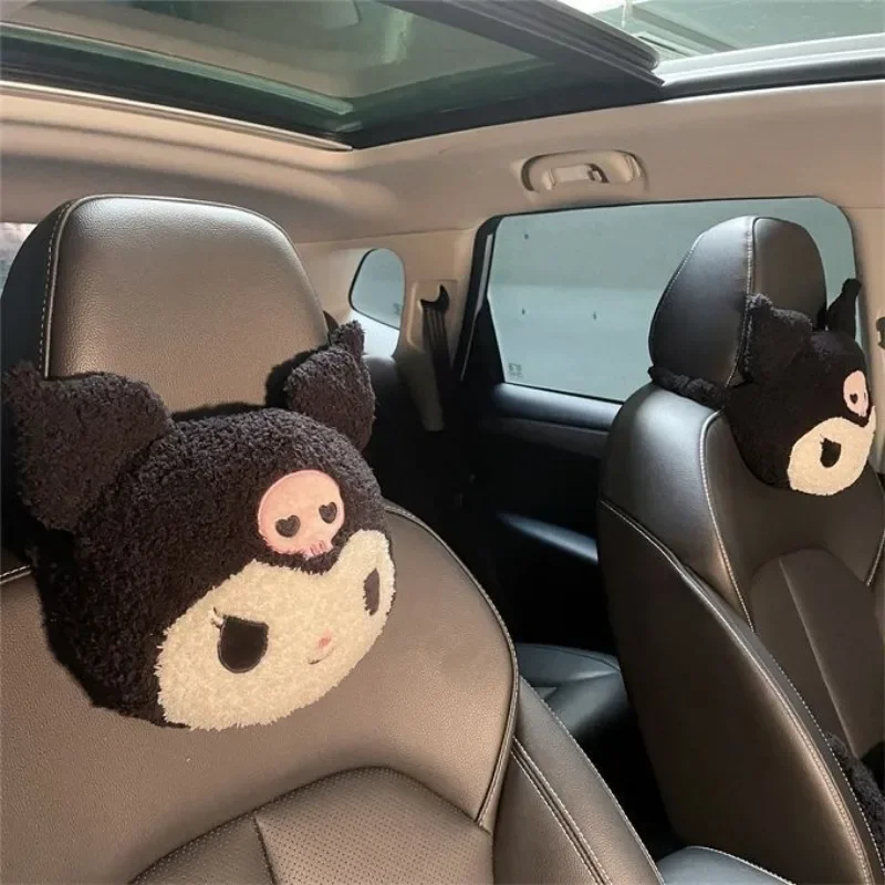 Bonito sanrio almofada de encosto de cabeça assento de carro dos desenhos animados kuromi minha melodia cinnamoroll pom pom purin travesseiro confortável decoração para casa menina