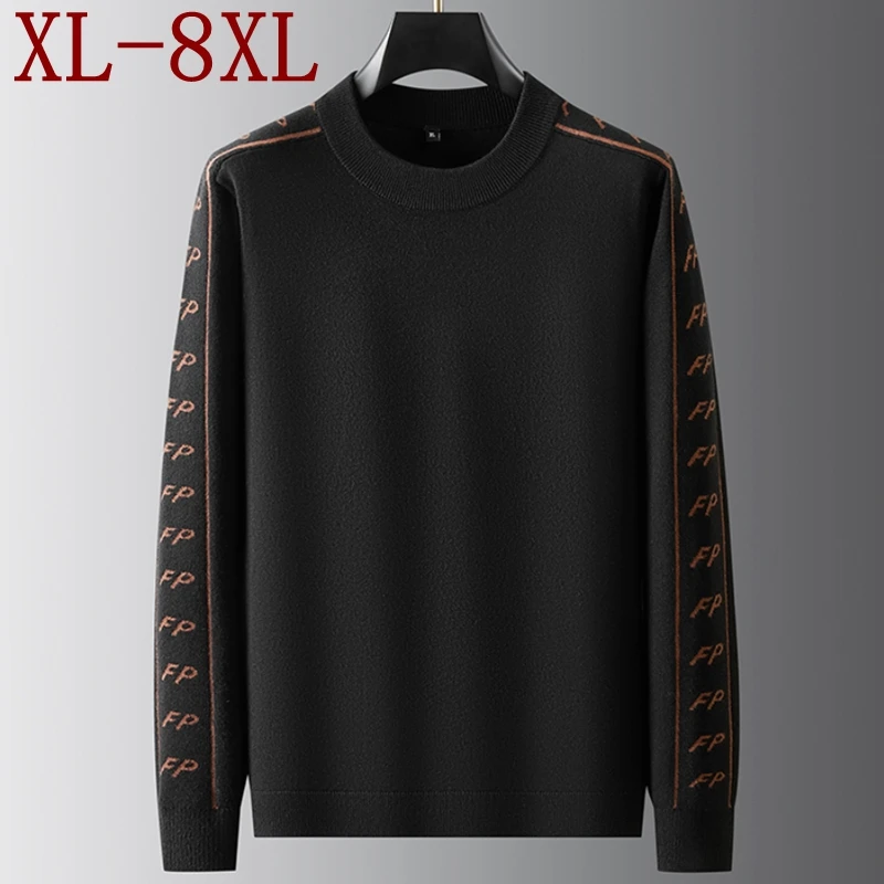 

8XL 7XL 6XL 2025 Новый осенний зимний элитный роскошный тонкий шерстяной свитер Мужская водолазка Мужской рождественский джемпер Мягкий теплый Pull Homme