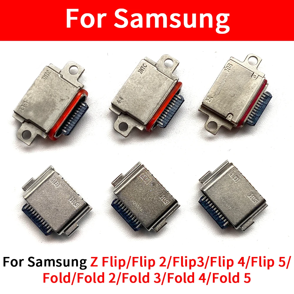 

2Pcs/Lot Outstanding For Samsung Z Flip Fold 2 3 4 5 Micro Mini USB jack socket connector charger Charging Port