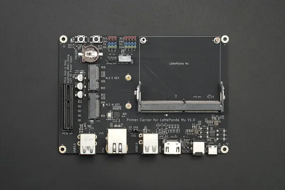 Lite Carrier Board for LattePanda Mu Compute Module (USB 3.0, Ethernet, PCIe 3.0, M.2 M key, HDMI)